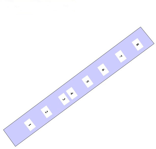 Pompeii Regio V(5) Insula 7. Plan of entrances 1 to 8